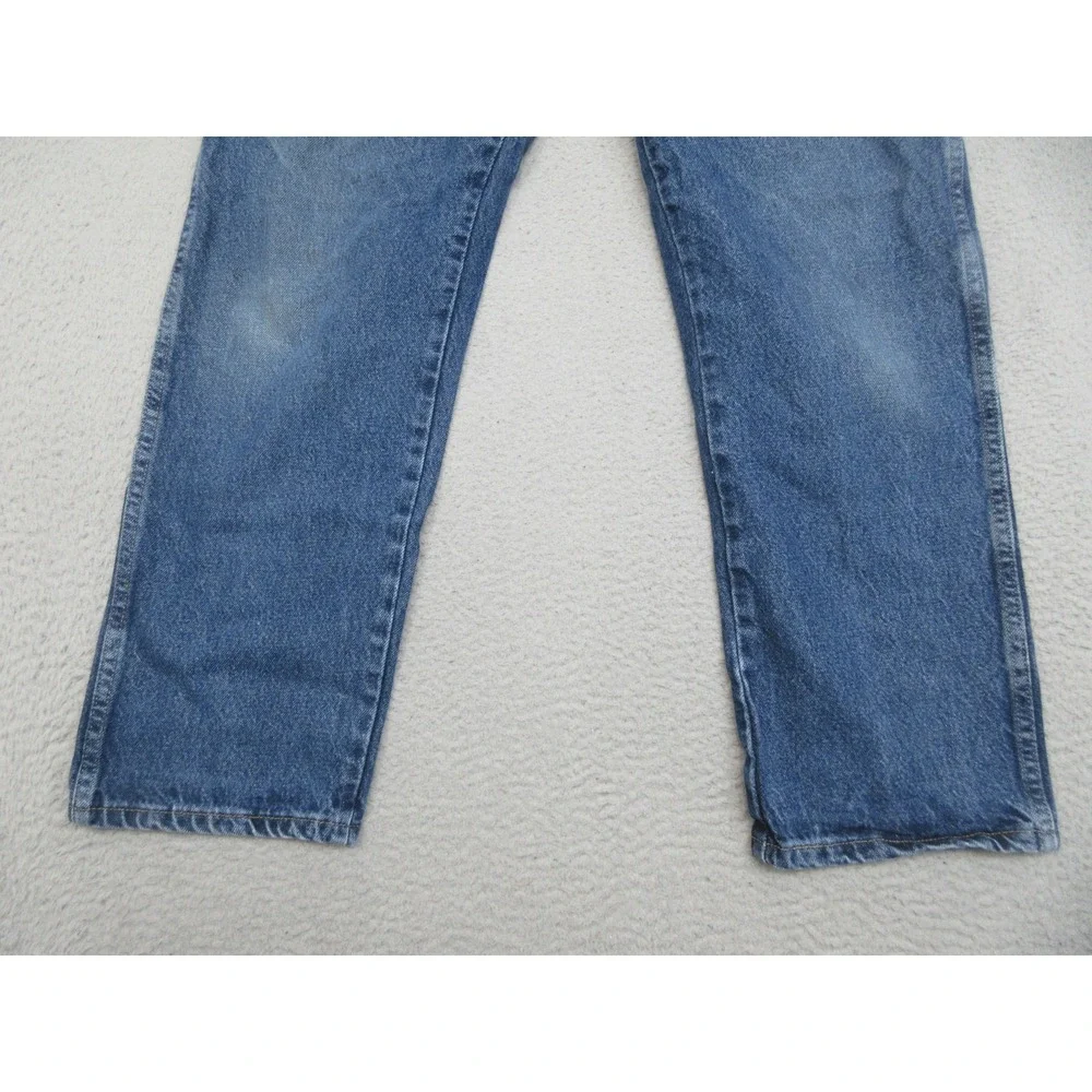 Wrangler Authentic Western Jeans Mens 36x30 Blue Medium Wash Regular Fit Denim